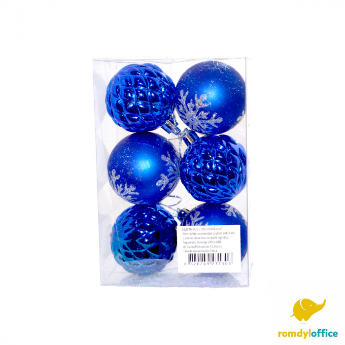 Globuri 5cm Blue 6/set [1]