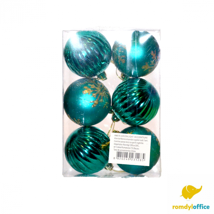 Globuri 5cm Verzi 6/set [1]