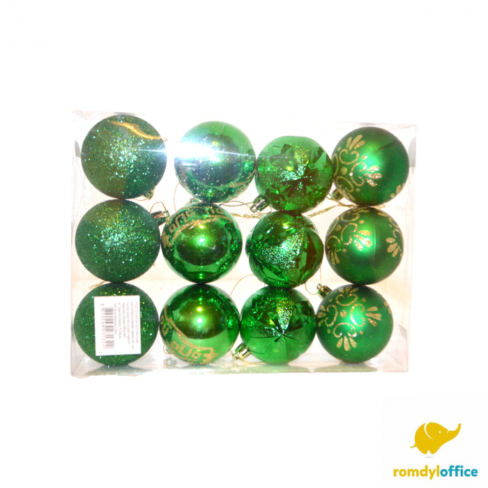 Globuri 6cm Verde 12/set [1]