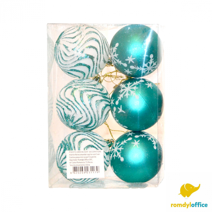Globuri 6cm Verzi 6/set [1]