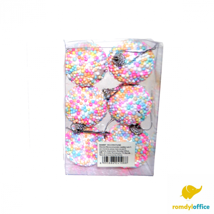 Globuri Christmas blue 5cm 6/set [1]