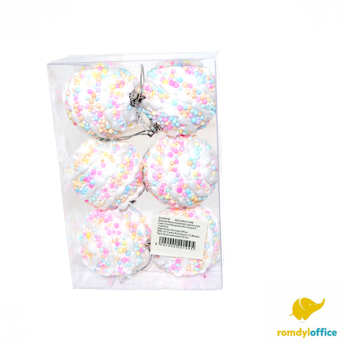 Globuri Christmas blue 6cm 6/set [1]
