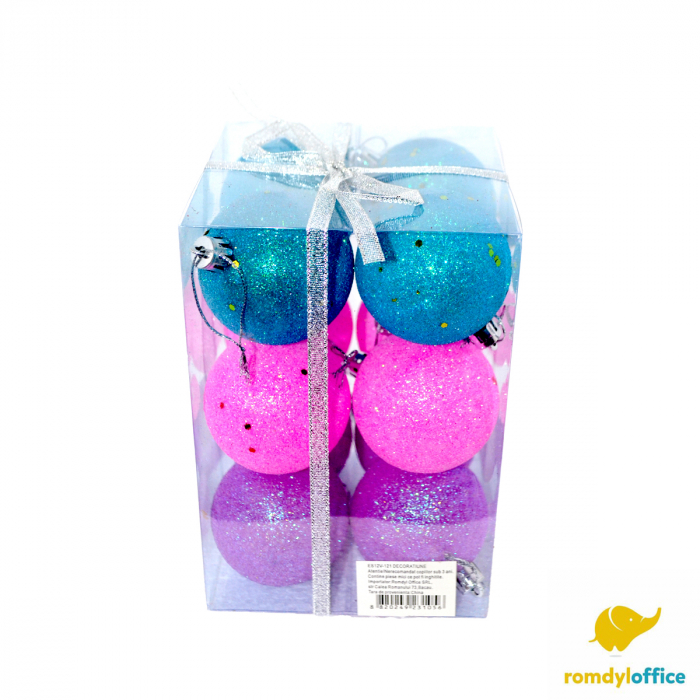 Globuri mix color 6cm 12/set [1]