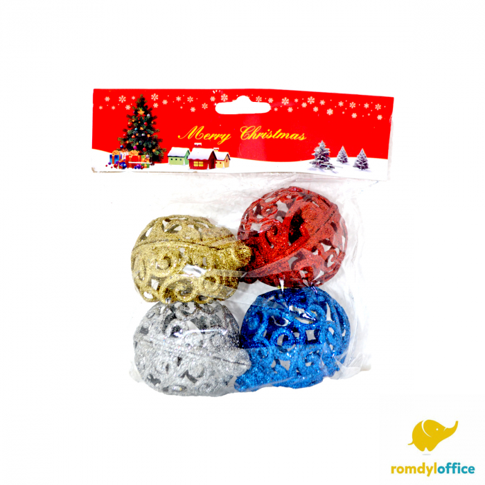 Globuri mix color 6cm 4/set [1]
