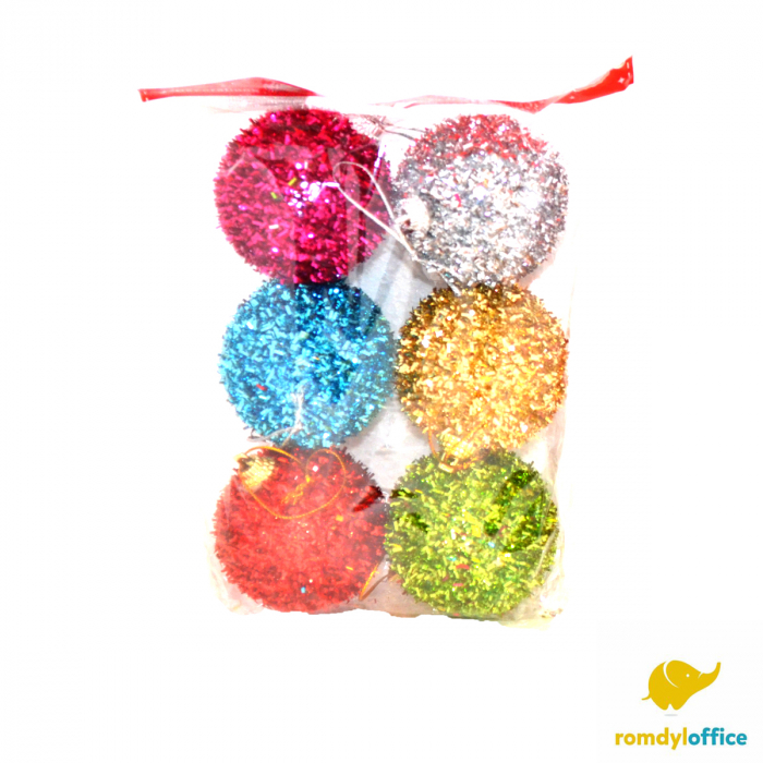 Globuri mix color 6cm 6/set [1]