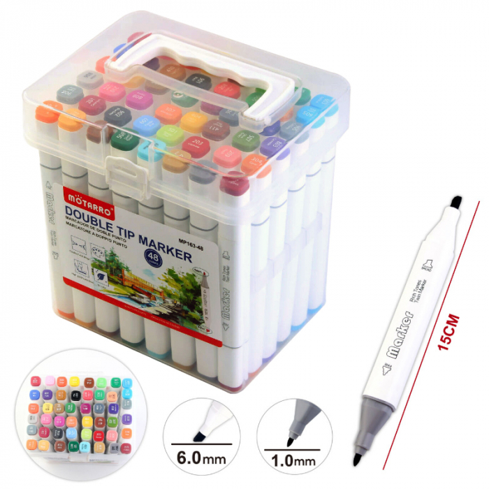 Marker 2 capete 48 culori [1]