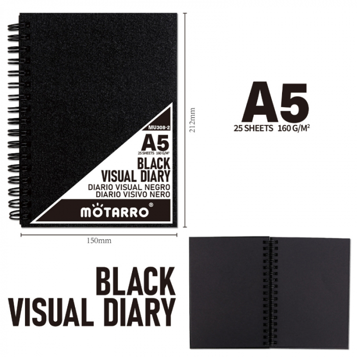 Notebook A5 cu fila neagra [1]
