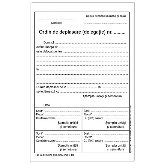 ORDIN DE DEPLASARE DELEGATIE A5 OFFSET (CARNET) [1]