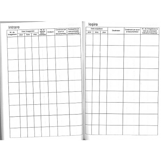 REGISTRU INTRARE - IESIRE A4- OFFSET (CARNET) [1]