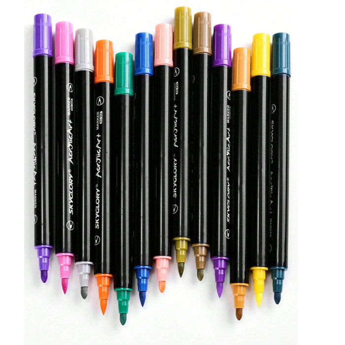 Set marker acrilic 2 capete, 36 culori [4]