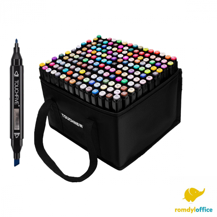 Set markere cu alcool 168 culori [1]