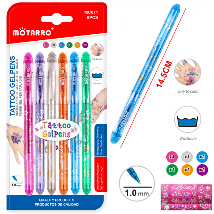 Set pix cu gel diferite culori 6 buc/set [1]