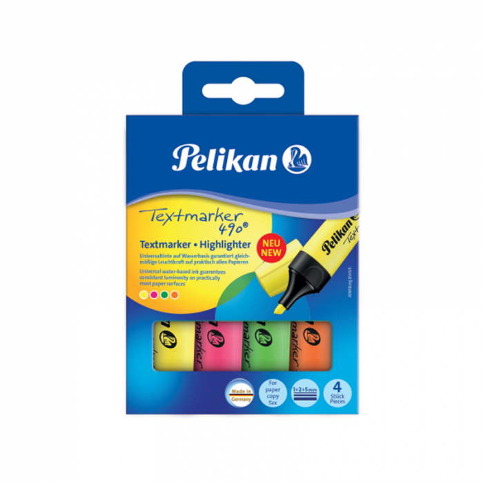 Set textmarker 490, 4buc/cutie Pelikan [1]