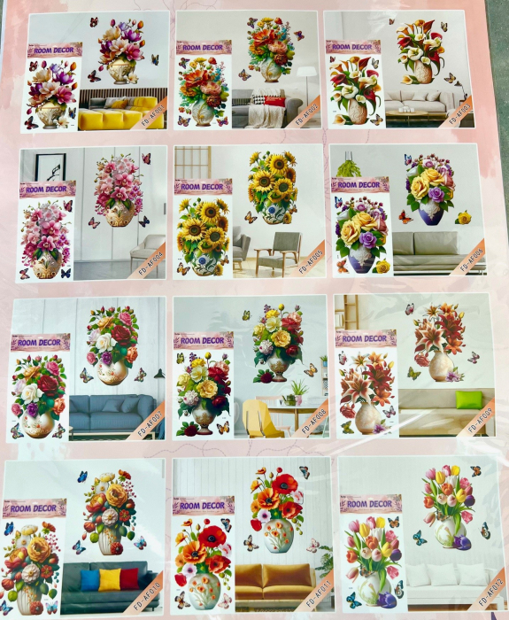 Sticker stereo flori [1]