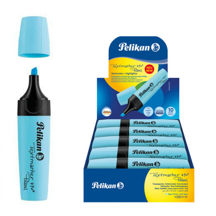 Textmarker 490 Albastru pastel Pelikan [1]