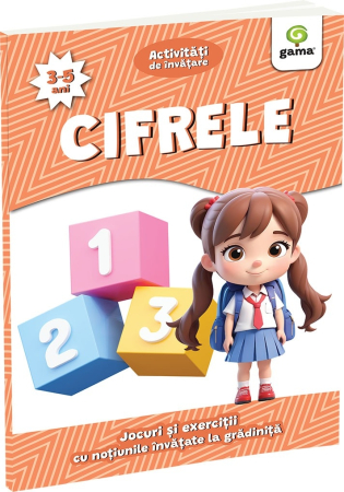 Rechizite scolare - Activitati de invatare Cifrele 3-5 ani