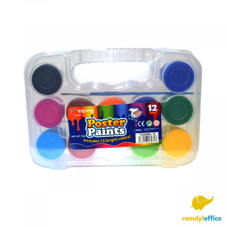 Acuarele,tempera,guase si pictura - Guase Pictura, 12 Culori/Set YALONG, Usor de Folo