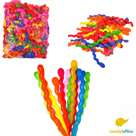 Jucarii - Baloane spirala din latex 100 buc/set