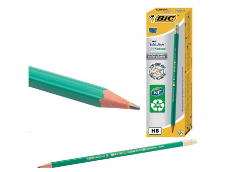Creioane clasice si mecanice - Creion grafit ECO cu radiera, HB