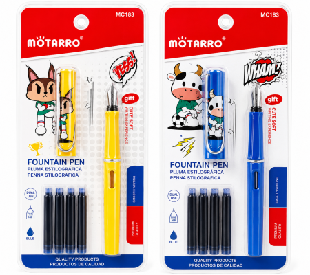 Instrumente de scris - Blister set stilou cu rezerve