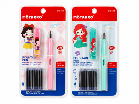 Instrumente de scris - Blister set stilou cu rezerve Motarro
