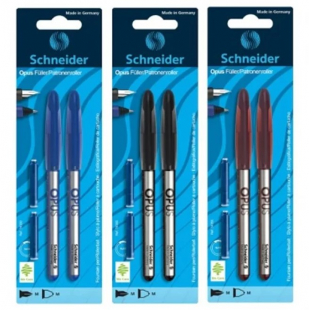 Stilouri scolare - Set stilou + roller Opus + 2 rezerve