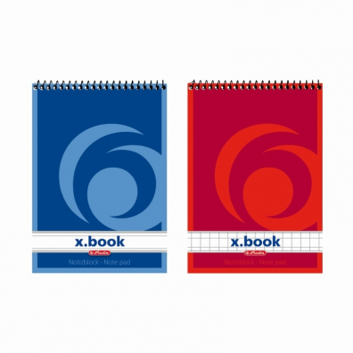 Jurnale, Notebook-uri si Notes - Bloc notes A7 50 file cu spira matematica  X.BOOK