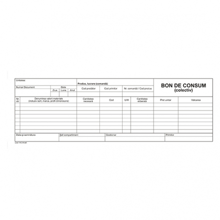 Tipizate - BON CONSUM  OFFSET
