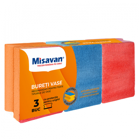 Produse de curatenie - BURETE DE VASE CANELAT 3/SET