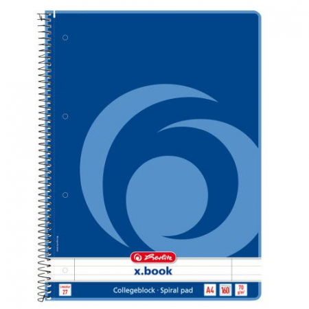 Caiete - Caiet A4 160 file cu spira matematica X.Book