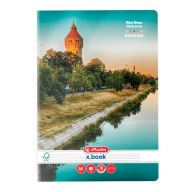 Caiete - Caiet A4 80f file dictando Romania Herlitz