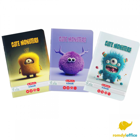 Caiete - Caiet A5 48 file matematica Cute monster Premium70