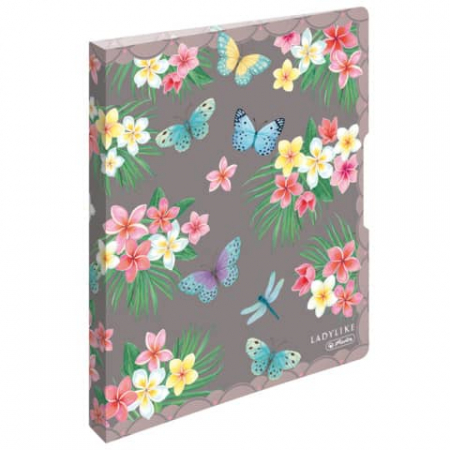 Bibliorafturi si Caiete mecanice - Caiet mecanic A4 2 inele Ladylike Butterflies