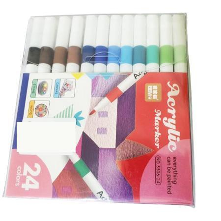 Rechizite scolare - Carioci acrilice 24 culori