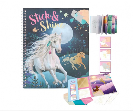 Carti si caiete educative de colorat - TM-CARTE ACTIVITATI Stick & Shine
