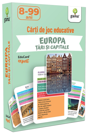 Carti si caiete de colorat 11% - Carti de joc Europa Tari si Capitale