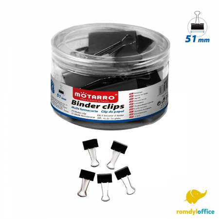 Ace, agrafe, clipsuri si pioneze - Clips metalic 51mm 12 buc/set