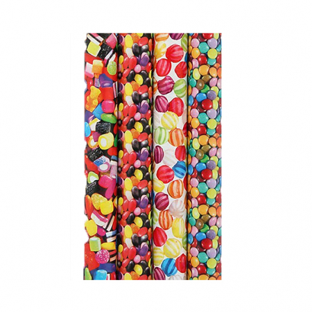 Stickere si ambalare - COALA LUCIOASA CU IMPRIMEURI FLORALE70/100 100/SET