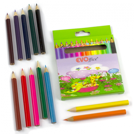 Creioane colorate - CREIOANE COLOR 12 CUL,SCURTE