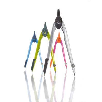 Rechizite scolare - COMPAS PLASTIC CULORI ASORTATE + NEGRU HERLITZ