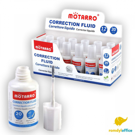 Ascutitori, Radiere si corectoare - Corector fluid 20ml Motarro