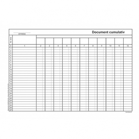 Tipizate - DOCUMENT CUMULATIV A4VERTICAL  OFFSET