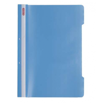 Folii, Dosare plastic si carton - Dosar plastic cu sina si perforatii, bleu