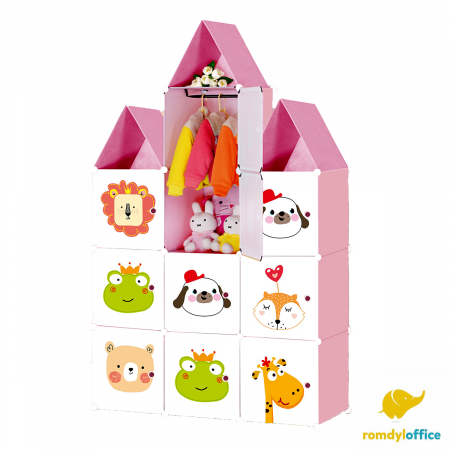 Mobilier de Camera - Dulap modular 10 cuburi castel 110*37*164cm