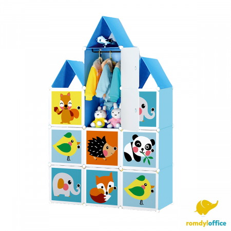 Mobilier de Camera - Dulap modular 10 cuburi castel 110*37*164cm