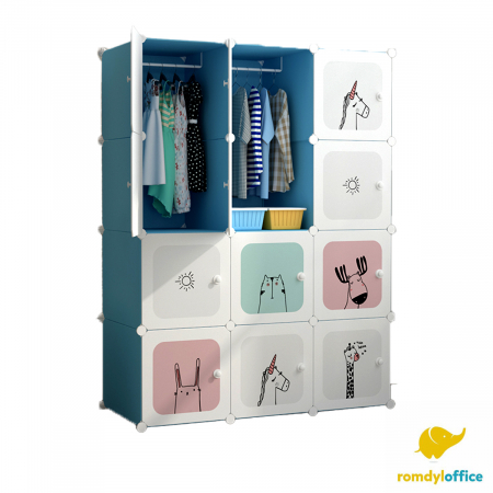 Mobilier de Camera - Dulap modular 12 cuburi 110*37*146cm