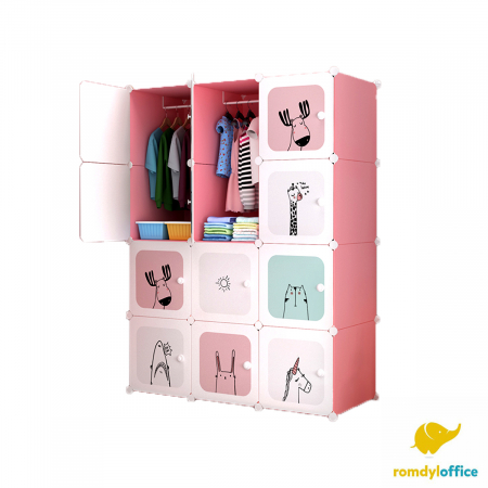 Mobilier de Camera - Dulap modular 12 cuburi 110*37*146cm