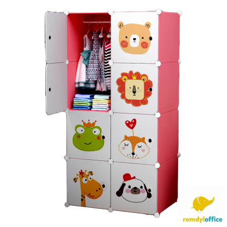Mobilier de Camera - Dulap modular 8 cuburi 75*37*146cm