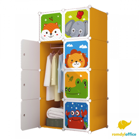 Mobilier de Camera - Dulap modular 8 cuburi 75*37*146cm