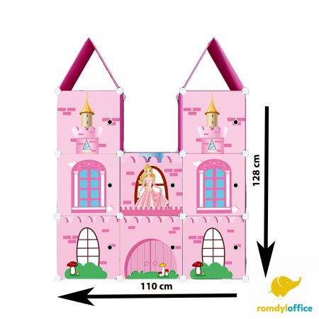 Mobilier de Camera - Dulap modular 8 cuburi castel 110*37*129cm